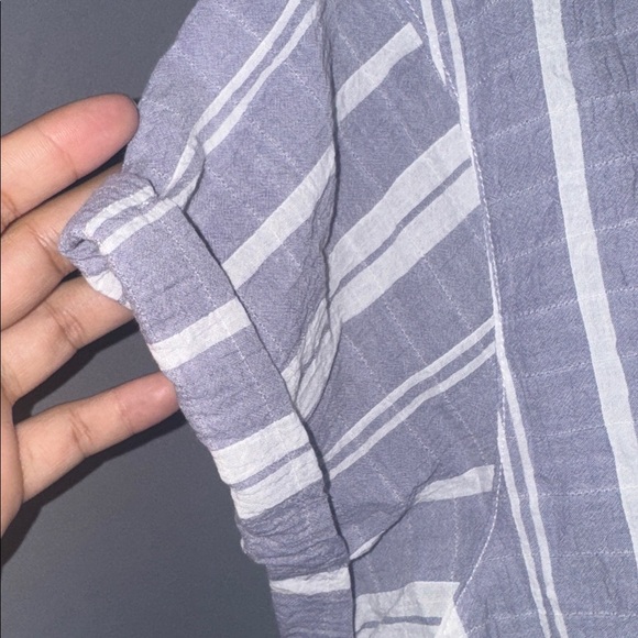 Eddie Bauer stripe  Shirt pre own  XL - Picture 7 of 8